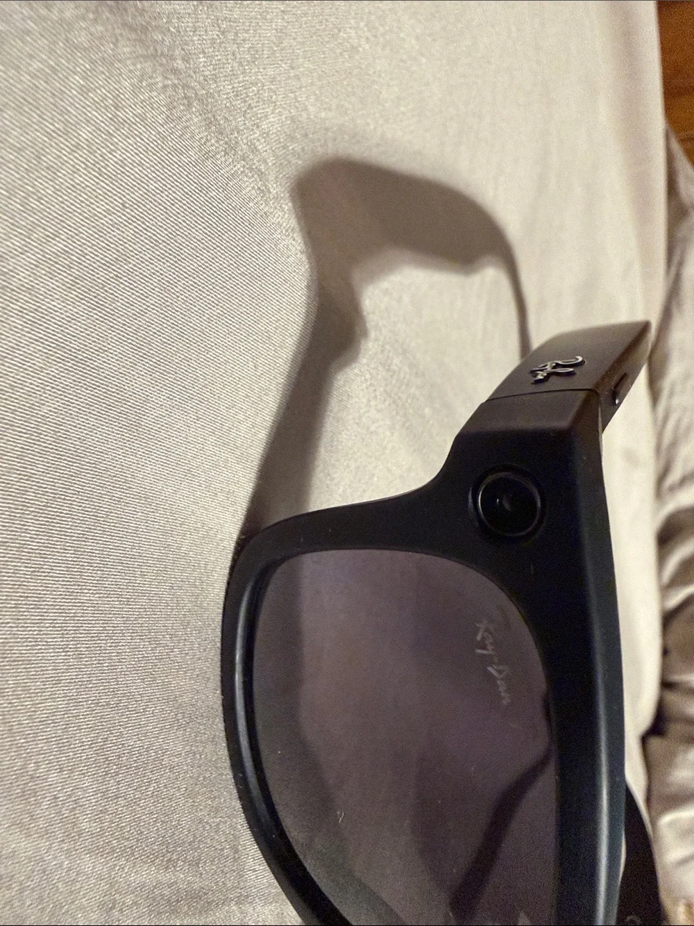 Ray-Ban Black Wayfarer Sunglasses with Brown Case